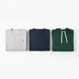 تشكيلة سويت شيرت رجالي سادة أساسية