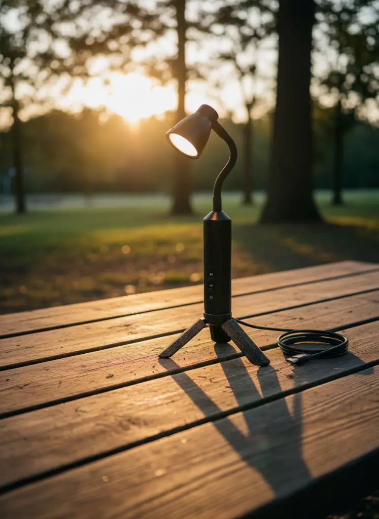 أباجورة ليد محمولة للقراءة والمكاتب - 3 أوضاع إضاءة وشحن USB