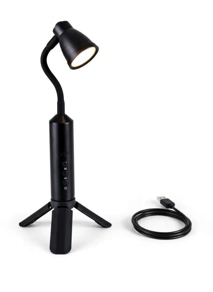 أباجورة ليد محمولة للقراءة والمكاتب - 3 أوضاع إضاءة وشحن USB