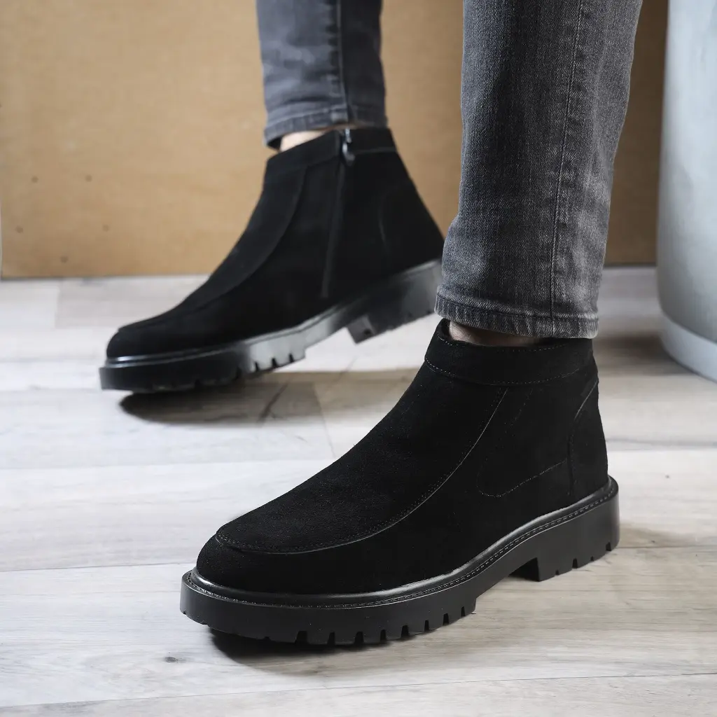 هاف بوت رجالي شمواه طبيعي 100% - أناقة عملية لكل يوم