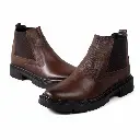 هاف بوت جلد طبيعي 100% – الأناقة الرجالية الكلاسيكية