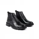 هاف بوت جلد طبيعي 100% – الأناقة الرجالية الكلاسيكية