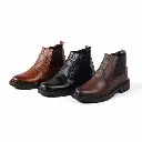 هاف بوت جلد طبيعي 100% – الأناقة الرجالية الكلاسيكية